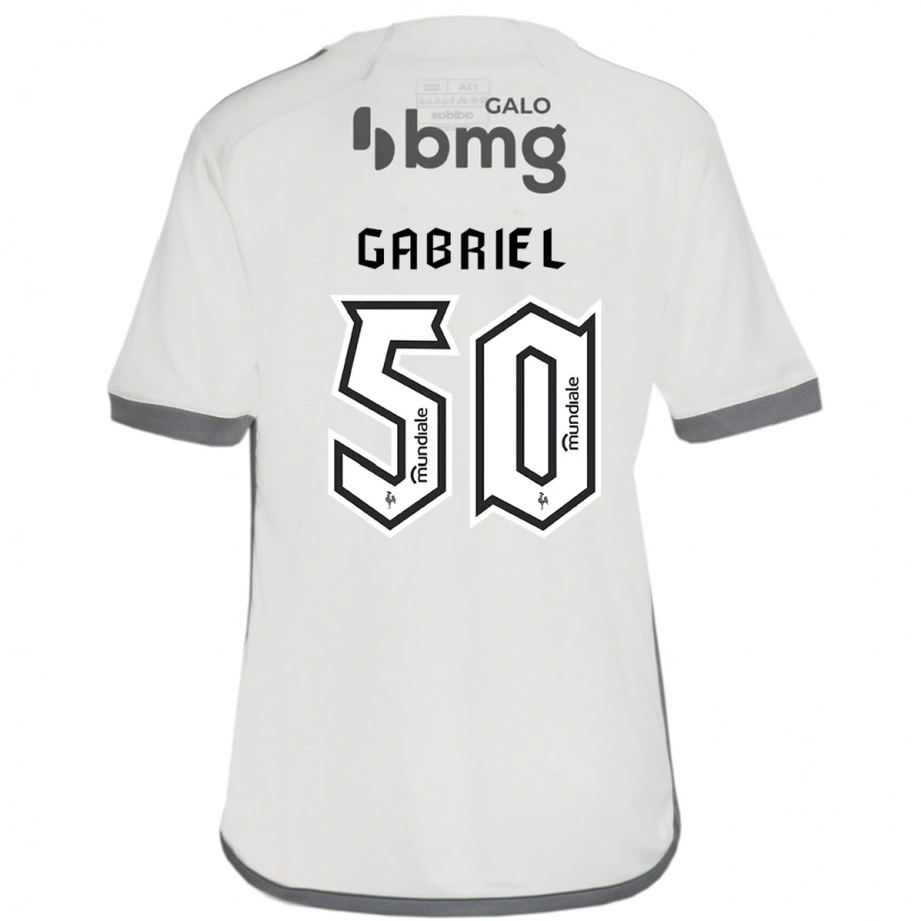 Danxen Homem Camisola Vitor Gabriel #50 Branco Sujo Alternativa 2025/26 Camisa