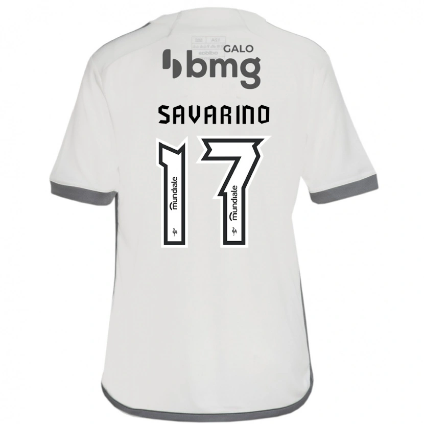 Danxen Homem Camisola Jefferson Savarino #17 Branco Sujo Alternativa 2025/26 Camisa