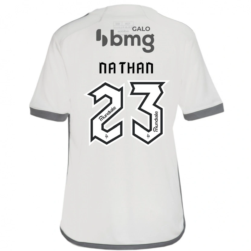 Danxen Homem Camisola Nathan #23 Branco Sujo Alternativa 2025/26 Camisa