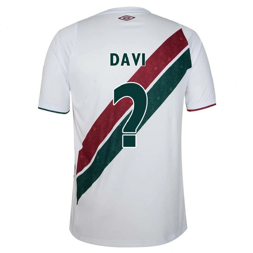 Danxen Homem Camisola Davi #0 Branco Verde Bordô Alternativa 2025/26 Camisa