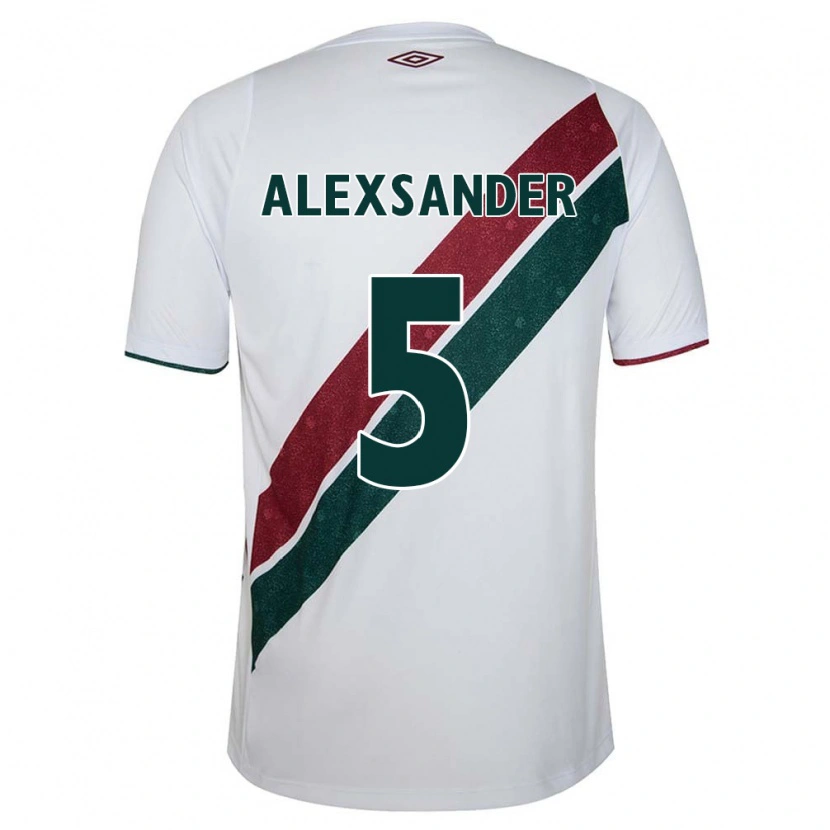 Danxen Homem Camisola Alexsander #5 Branco Verde Bordô Alternativa 2025/26 Camisa