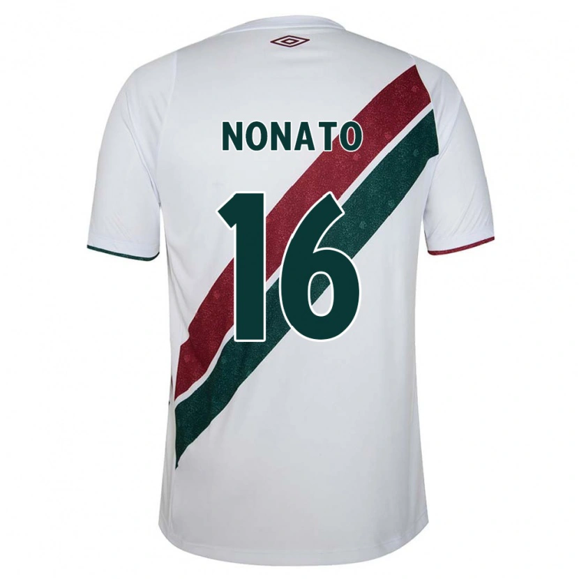 Danxen Homem Camisola Nonato #16 Branco Verde Bordô Alternativa 2025/26 Camisa