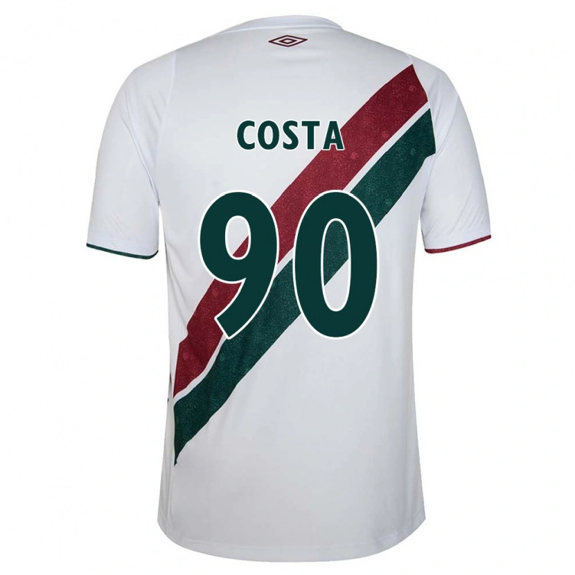 Danxen Homem Camisola Douglas Costa #90 Branco Verde Bordô Alternativa 2025/26 Camisa
