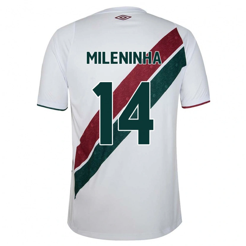 Danxen Homem Camisola Mileninha #14 Branco Verde Bordô Alternativa 2025/26 Camisa