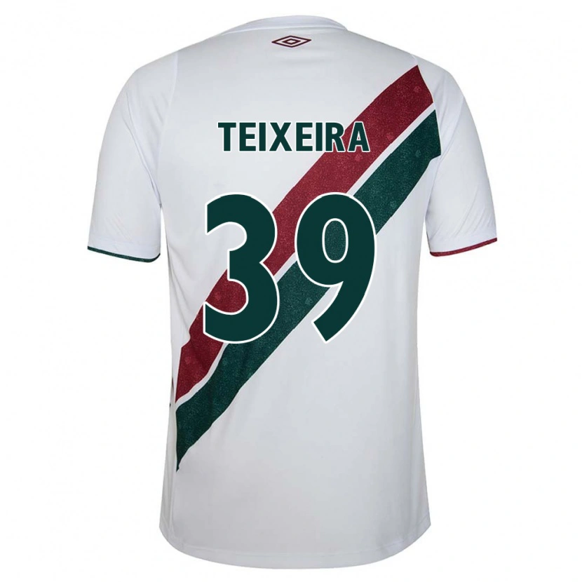 Danxen Homem Camisola Gabriel Teixeira #39 Branco Verde Bordô Alternativa 2025/26 Camisa