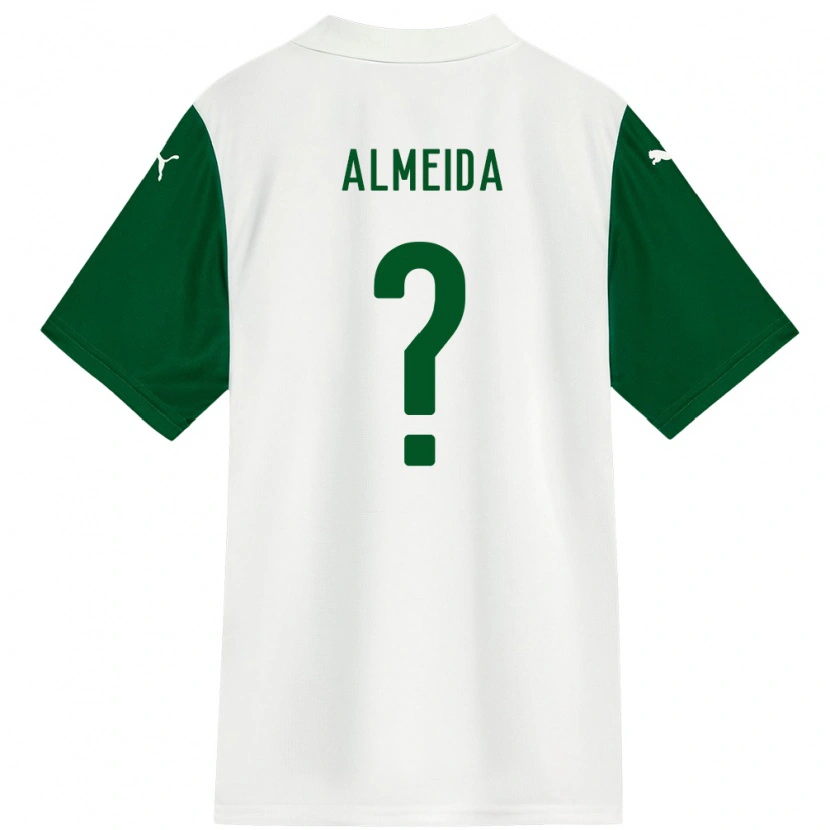 Danxen Homem Camisola Pedro Almeida #0 Branco Verde Alternativa 2025/26 Camisa