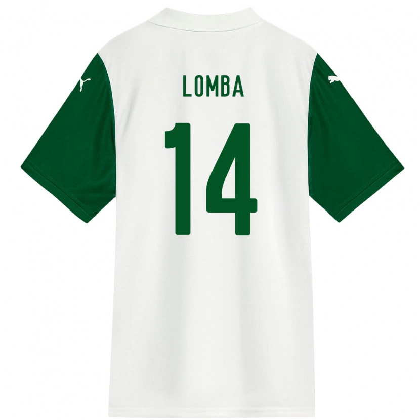Danxen Homem Camisola Marcelo Lomba #14 Branco Verde Alternativa 2025/26 Camisa