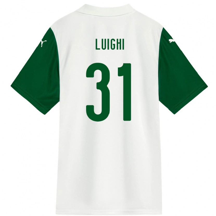 Danxen Homem Camisola Luighi #31 Branco Verde Alternativa 2025/26 Camisa