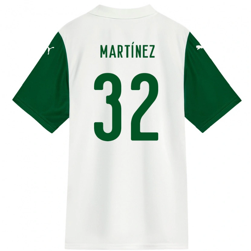 Danxen Homem Camisola Emiliano Martínez #32 Branco Verde Alternativa 2025/26 Camisa