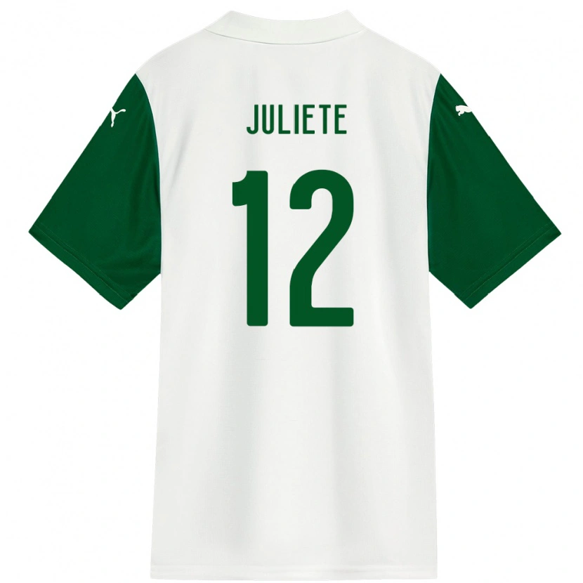 Danxen Homem Camisola Juliete #12 Branco Verde Alternativa 2025/26 Camisa
