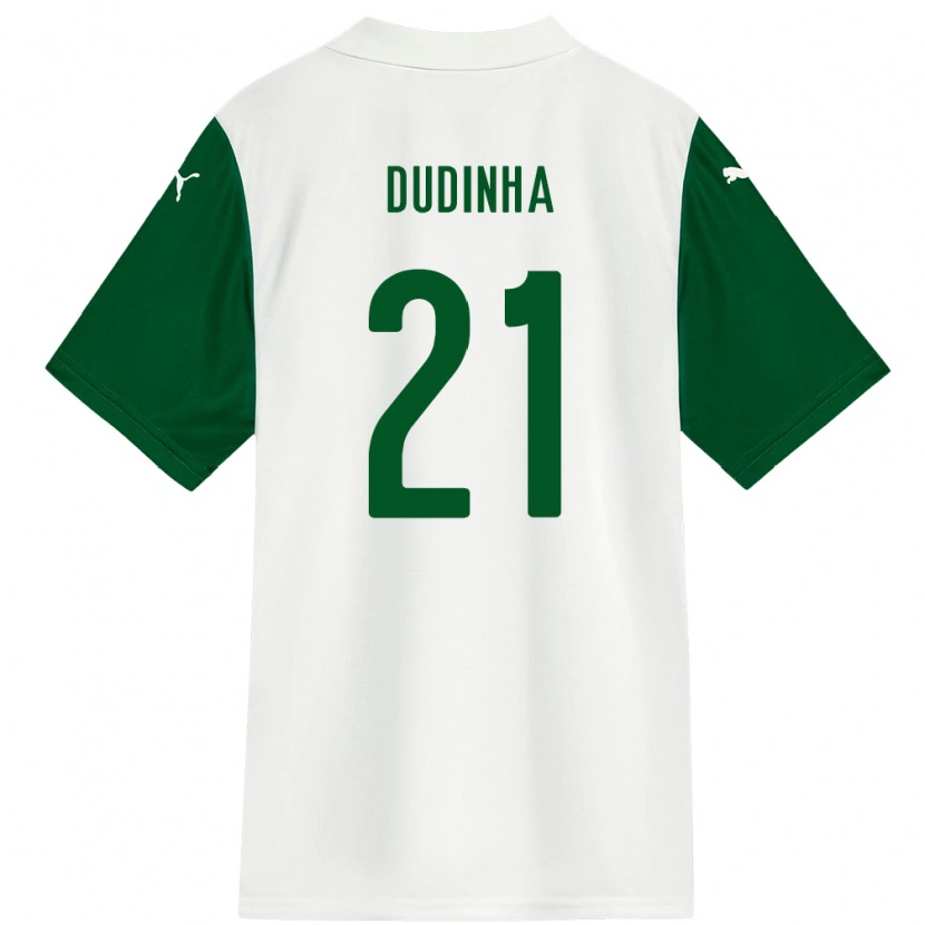 Danxen Homem Camisola Dudinha #21 Branco Verde Alternativa 2025/26 Camisa