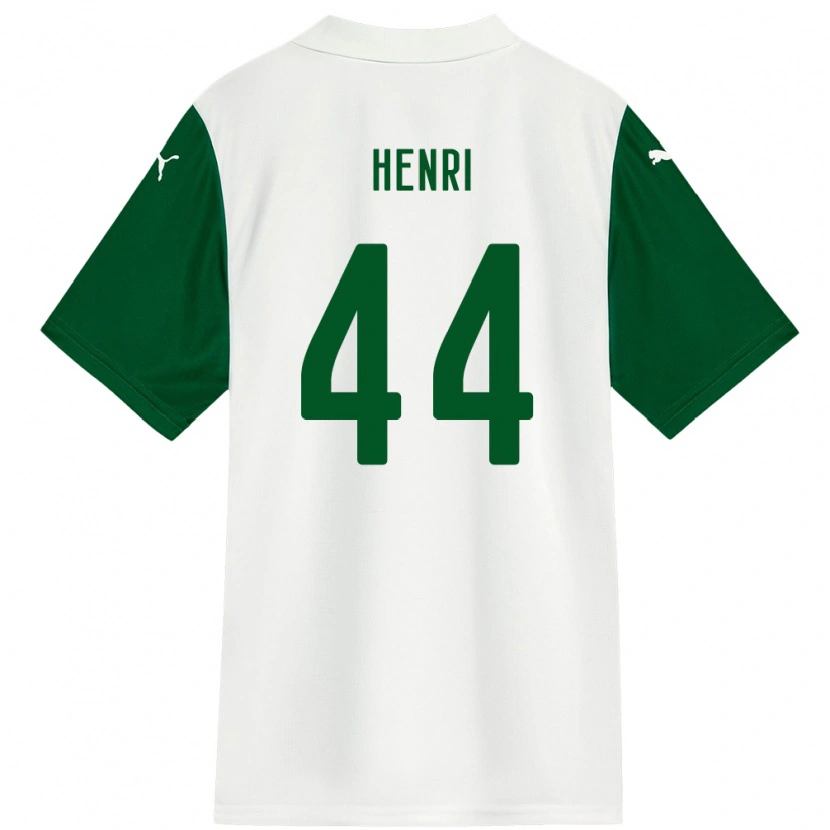 Danxen Homem Camisola Henri #44 Branco Verde Alternativa 2025/26 Camisa