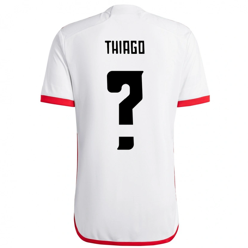 Danxen Homem Camisola Victor Thiago #0 Branco Vermelho Alternativa 2025/26 Camisa