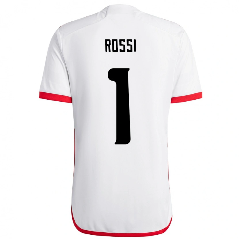 Danxen Homem Camisola Agustín Rossi #1 Branco Vermelho Alternativa 2025/26 Camisa