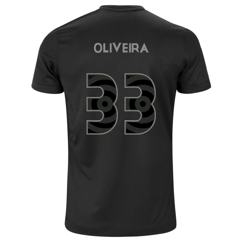 Danxen Homem Camisola Ruan Oliveira #33 Preto Branco Alternativa 2025/26 Camisa