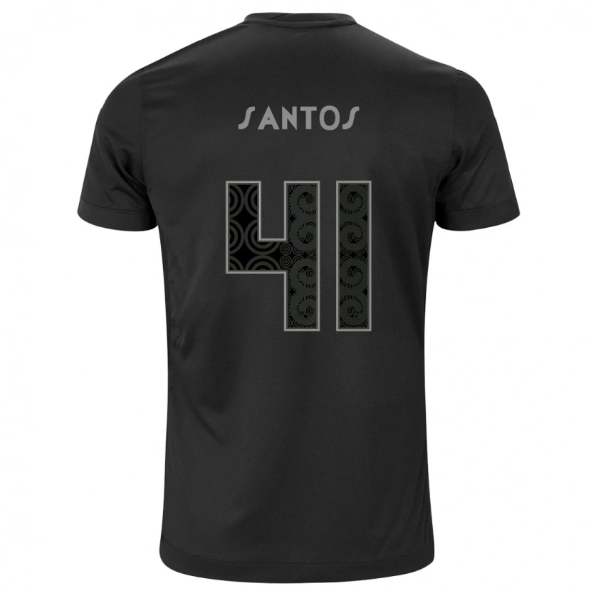 Danxen Homem Camisola Renato Santos #41 Preto Branco Alternativa 2025/26 Camisa