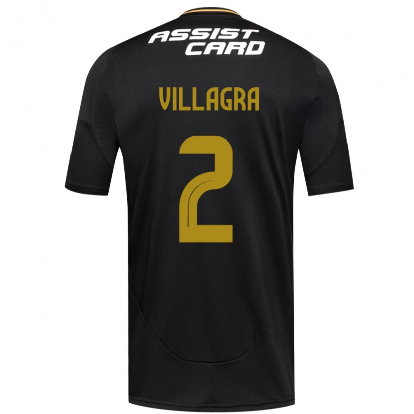 Danxen Homem Camisola Jonathan Villagra #2 Preto Branco Alternativa 2025/26 Camisa