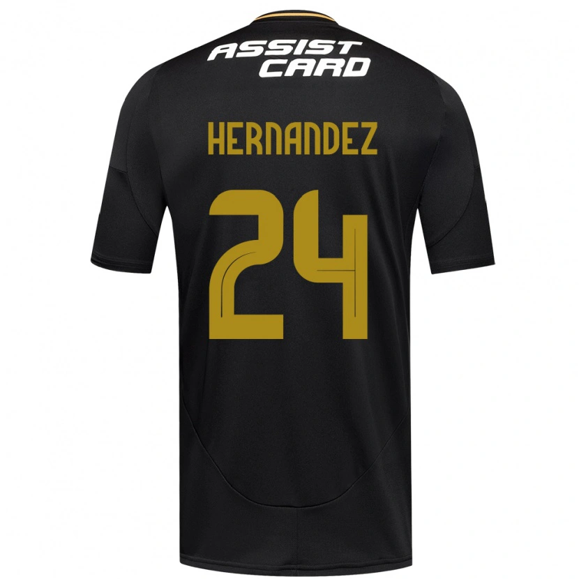 Danxen Homem Camisola Leandro Hernández #24 Preto Branco Alternativa 2025/26 Camisa