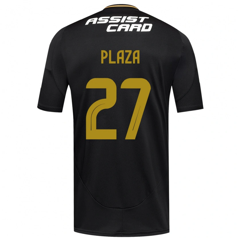 Danxen Homem Camisola Diego Plaza #27 Preto Branco Alternativa 2025/26 Camisa