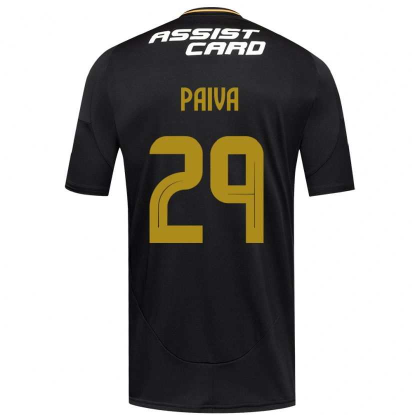 Danxen Homem Camisola Guillermo Paiva #29 Preto Branco Alternativa 2025/26 Camisa