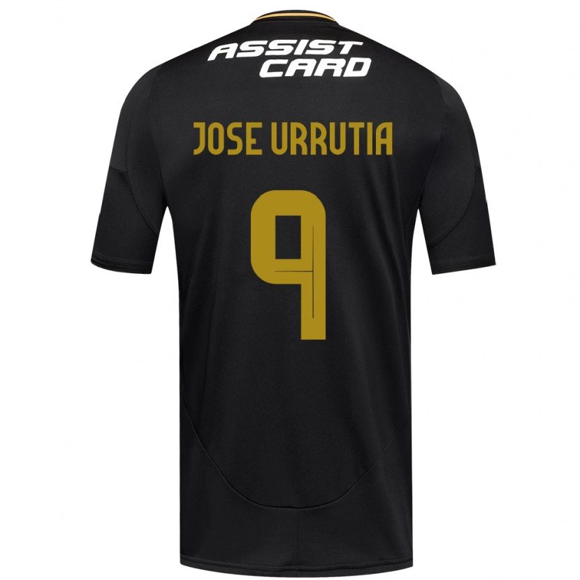 Danxen Homem Camisola María José Urrutia #9 Preto Branco Alternativa 2025/26 Camisa