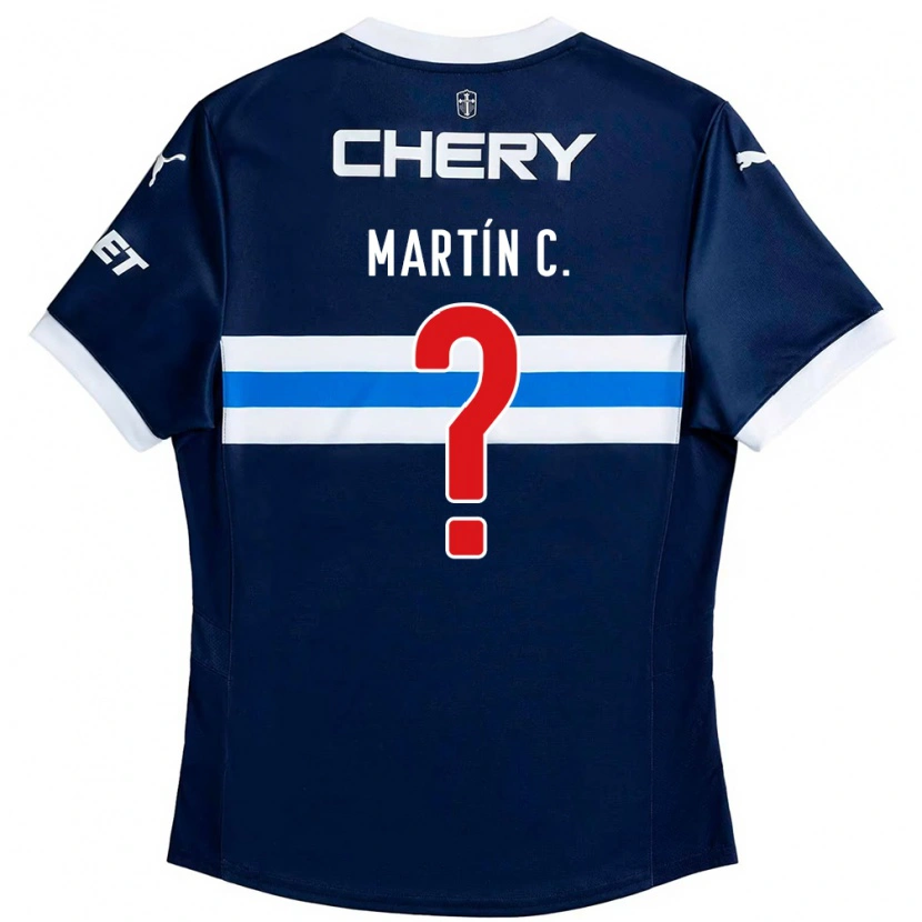 Danxen Homem Camisola Martín Contreras #0 Azul Royal Branco Alternativa 2025/26 Camisa