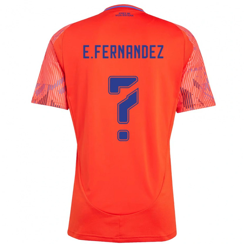 Danxen Homem Camisola Enzo Fernández #0 Laranja Vermelho Alternativa 2025/26 Camisa