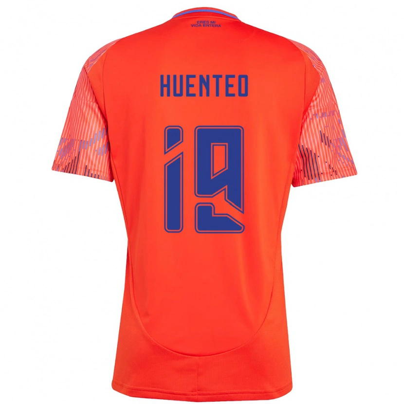 Danxen Homem Camisola Yessenia Huenteo #19 Laranja Vermelho Alternativa 2025/26 Camisa