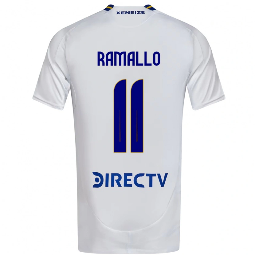 Danxen Homem Camisola Yael Ramallo #11 Branco Azul Alternativa 2025/26 Camisa