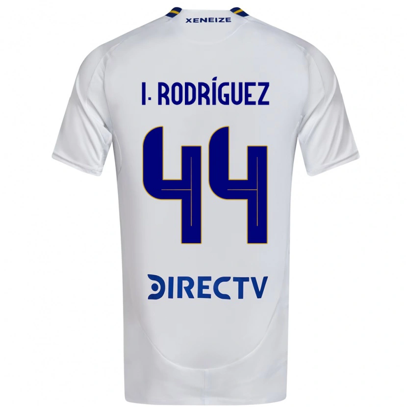 Danxen Homem Camisola Ignacio Rodríguez #44 Branco Azul Alternativa 2025/26 Camisa