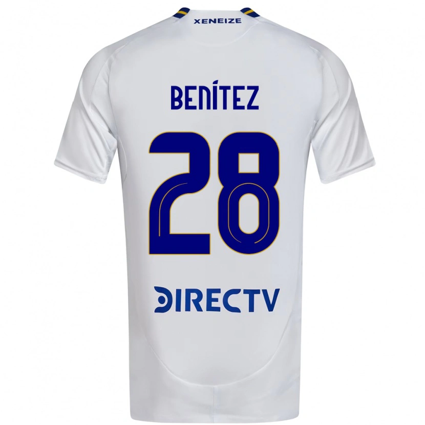 Danxen Homem Camisola Yazmín Benítez #28 Branco Azul Alternativa 2025/26 Camisa