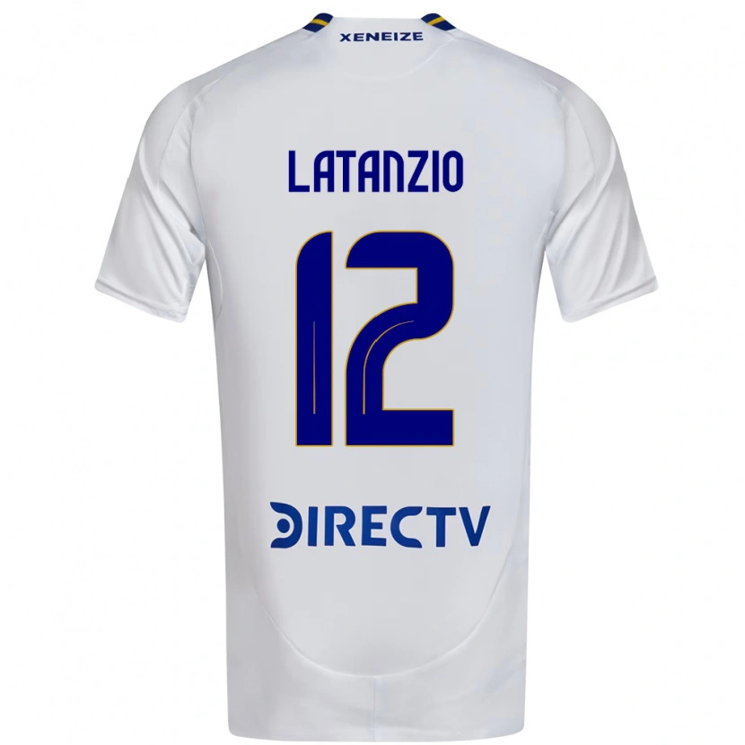 Danxen Homem Camisola Florencia Latanzio #12 Branco Azul Alternativa 2025/26 Camisa