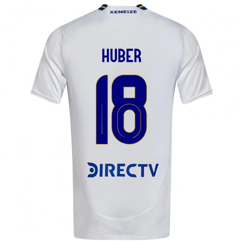 Danxen Homem Camisola Clarisa Huber #18 Branco Azul Alternativa 2025/26 Camisa