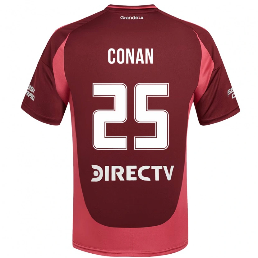 Danxen Homem Camisola Conan Ledesma #25 Bordô Magenta Alternativa 2025/26 Camisa