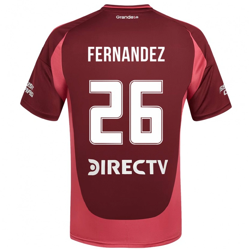Danxen Homem Camisola Nacho Fernández #26 Bordô Magenta Alternativa 2025/26 Camisa