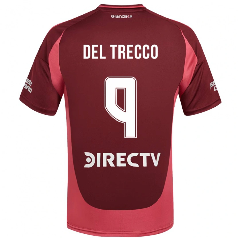 Danxen Homem Camisola Martina Del Trecco #9 Bordô Magenta Alternativa 2025/26 Camisa