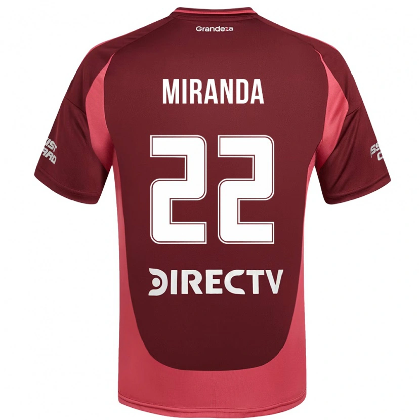 Danxen Homem Camisola Morena Miranda #22 Bordô Magenta Alternativa 2025/26 Camisa