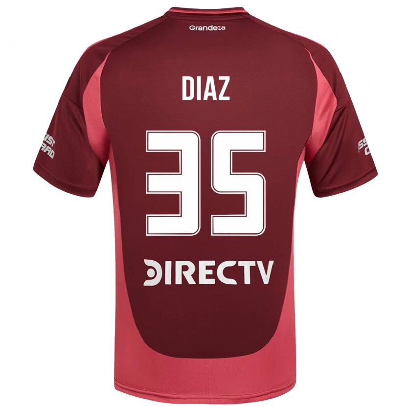 Danxen Homem Camisola Leonardo Diaz #35 Bordô Magenta Alternativa 2025/26 Camisa
