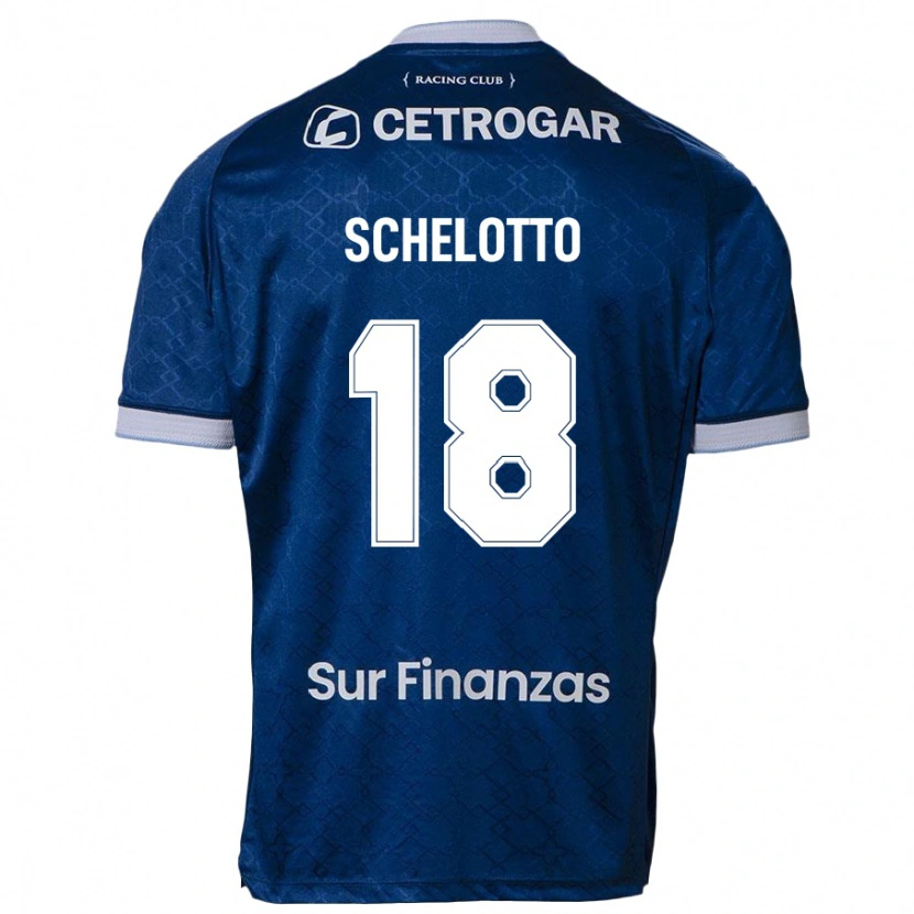 Danxen Homem Camisola Ezequiel Schelotto #18 Azul Escuro Alternativa 2025/26 Camisa