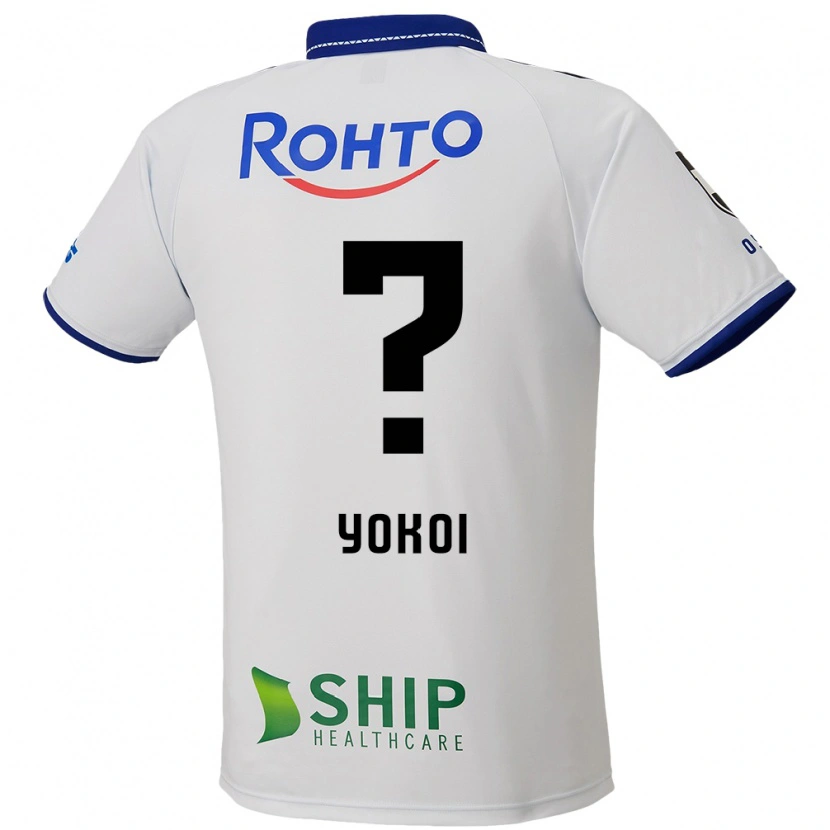 Danxen Homem Camisola Yuya Yokoi #0 Branco Azul Preto Alternativa 2025/26 Camisa