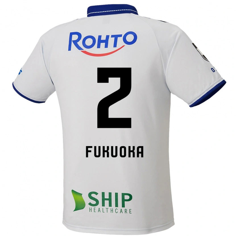 Danxen Homem Camisola Shota Fukuoka #2 Branco Azul Preto Alternativa 2025/26 Camisa