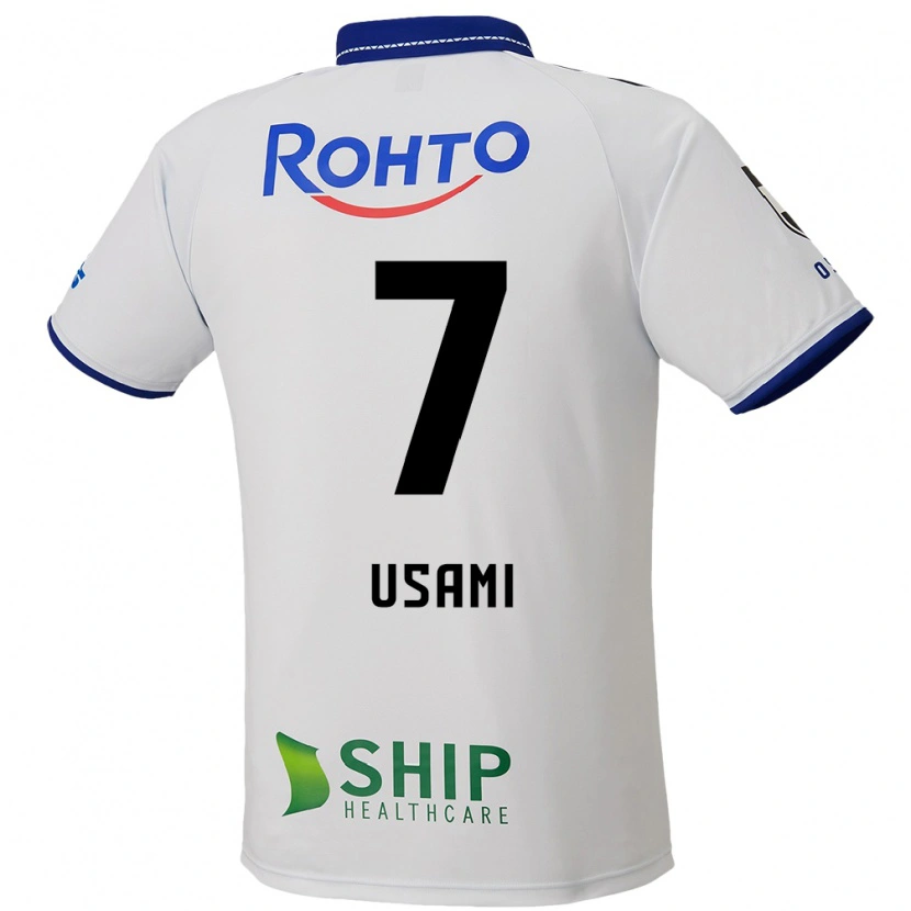 Danxen Homem Camisola Takashi Usami #7 Branco Azul Preto Alternativa 2025/26 Camisa