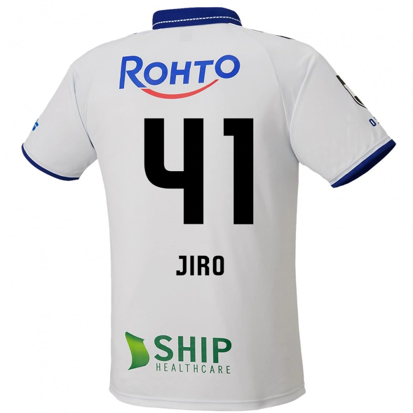 Danxen Homem Camisola Jiro Nakamura #41 Branco Azul Preto Alternativa 2025/26 Camisa