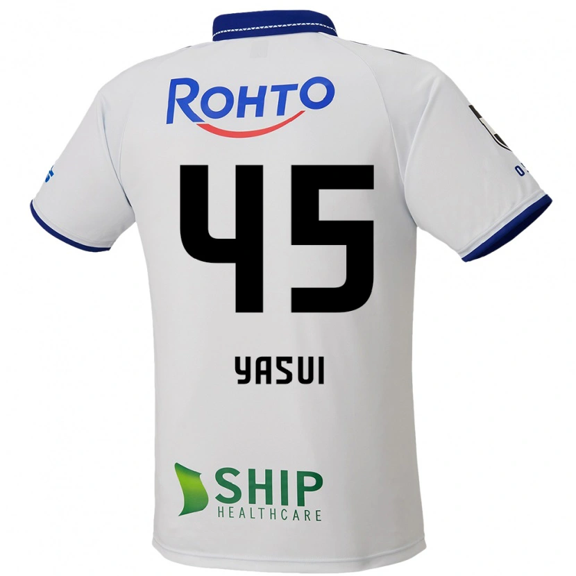 Danxen Homem Camisola Tsukasa Yasui #45 Branco Azul Preto Alternativa 2025/26 Camisa