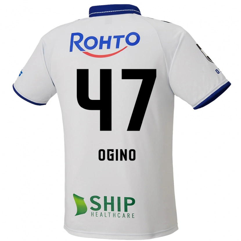 Danxen Homem Camisola Motonobu Ogino #47 Branco Azul Preto Alternativa 2025/26 Camisa