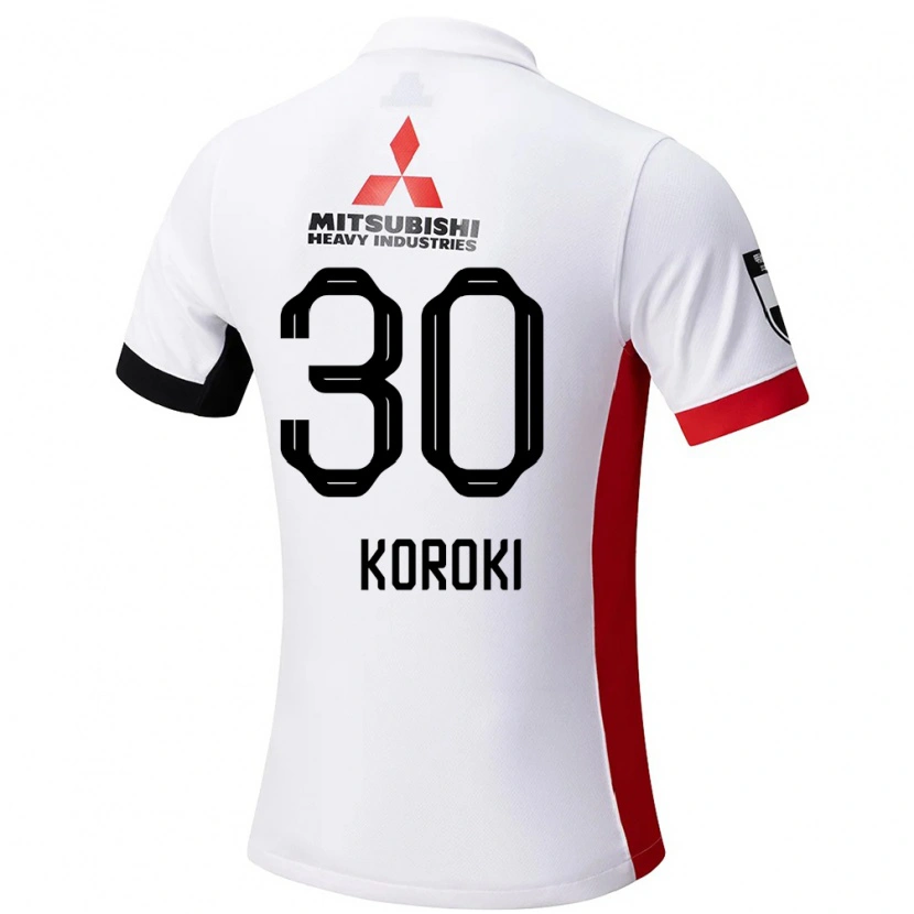 Danxen Homem Camisola Shinzo Koroki #30 Branco Preto Alternativa 2025/26 Camisa