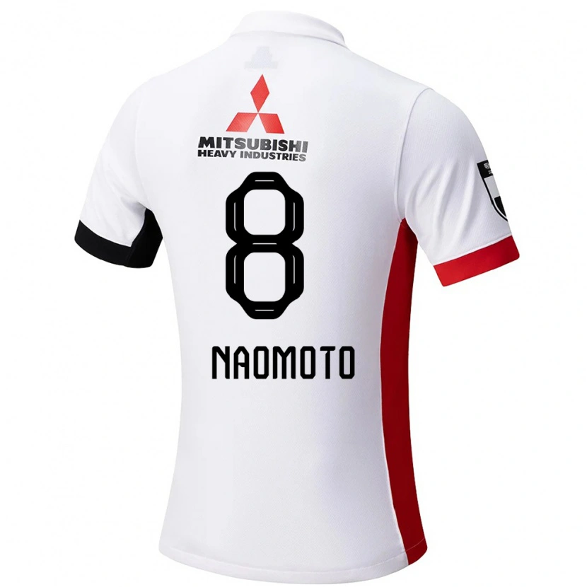 Danxen Homem Camisola Hikaru Naomoto #8 Branco Preto Alternativa 2025/26 Camisa