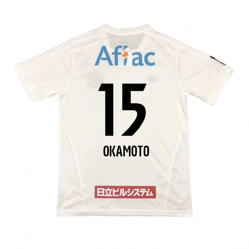 Danxen Homem Camisola Ryoji Okamoto #15 Cinza Claro Bege Alternativa 2025/26 Camisa