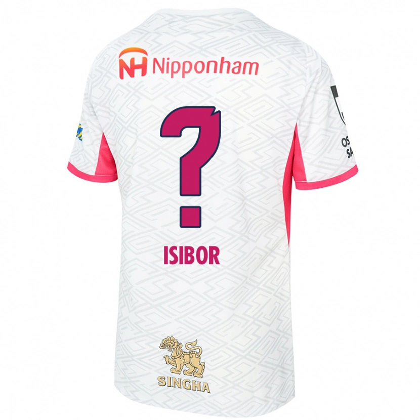 Danxen Homem Camisola Ken Isibor #0 Branco Rosa Sakura Alternativa 2025/26 Camisa