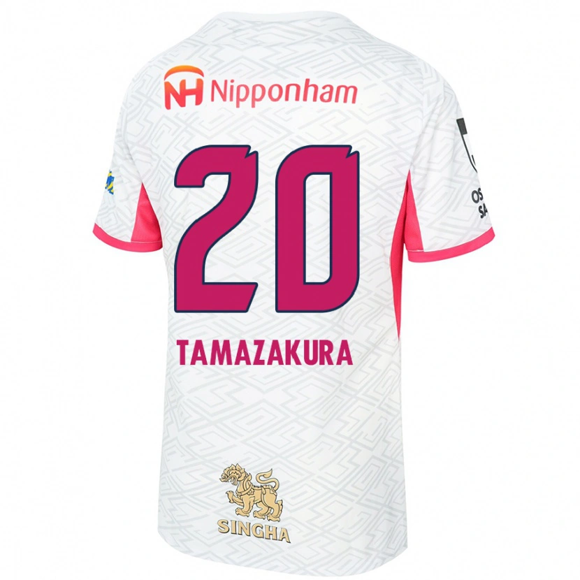 Danxen Homem Camisola Kotono Tamazakura #20 Branco Rosa Sakura Alternativa 2025/26 Camisa